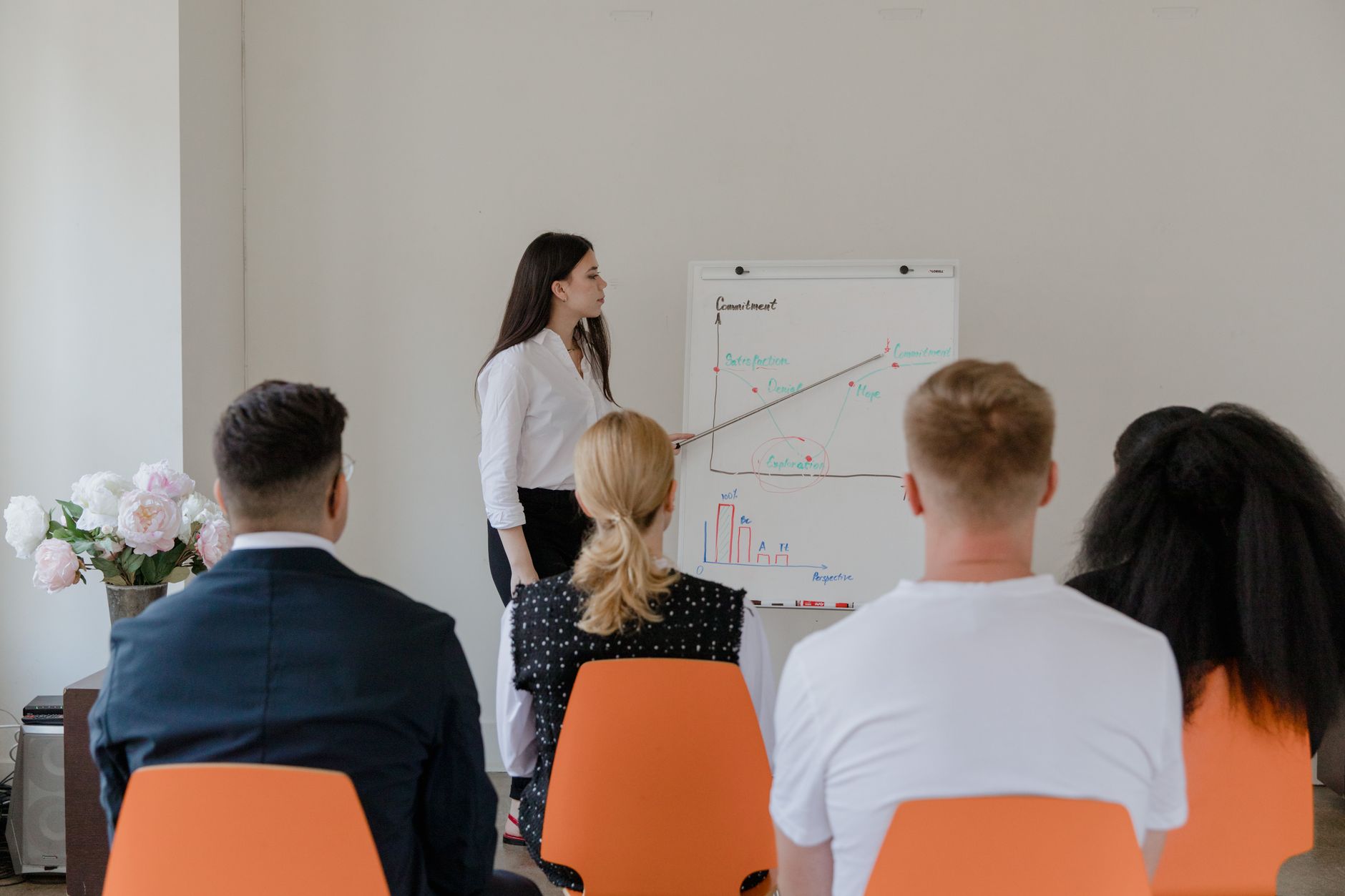 business woman discussing in a meeting